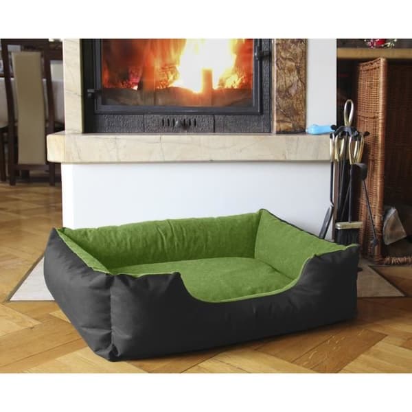 Hundsäng - BedDog® - LUPI - XL 100x85cm - Vattentät - Färg GRÖN-FÄLT