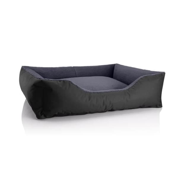Hundsoffa - BedDog - TEDDY - Tvättbar - 100x85cm - Svart/Grå