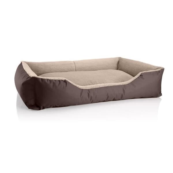 Hundsoffa - BedDog - TEDDY - Tvättbar - Stor - 120x85 cm - Brun/beige blandning