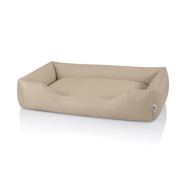Hundsäng - BedDog® - ZARA - XXL 120x85cm - Beig NAMIB-SAND - Vattentålig