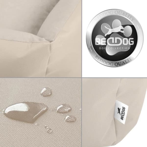 Hundsäng - BedDog® - ZARA - 70x55 cm - LÄTT-SAND - Rektangulär