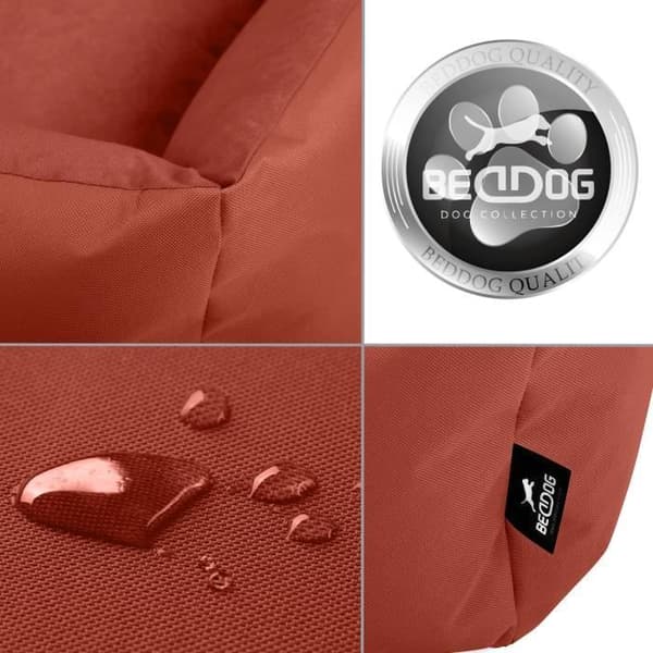 Hundsäng - BedDog® - ZARA - XXXL 150x110cm - HASSELNÖT - Rektangulär