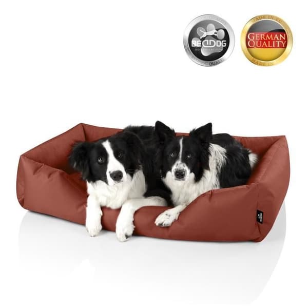 Hundsäng - BedDog® - ZARA - XXXL 150x110cm - HASSELNÖT - Rektangulär