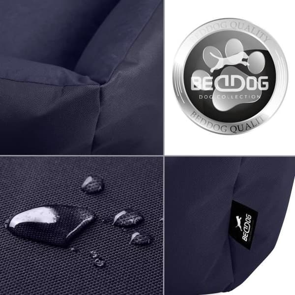 Hundsäng - BedDog® - ZARA - 70x55 cm - MARINBLÅ - Rektangulär