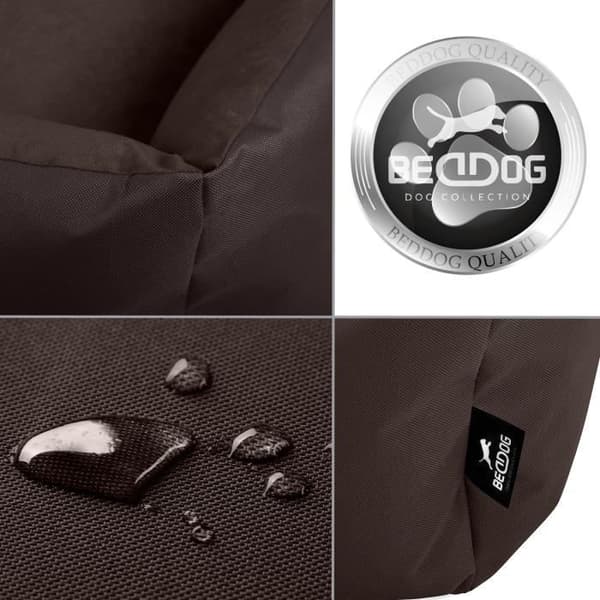 Hundsäng - BedDog® - ZARA - 70x55 cm - Färg CHOKLAD - Rektangulär