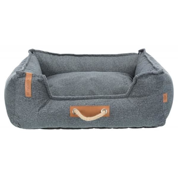 Hundsäng - TRIXIE - BE NORDIC Föhr Soft - 60x50 cm - Grå - Avtagbart överdrag