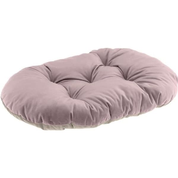 Ferplastkudde för hundar och katter PRINCE 45/2, liten vadderad djursäng, dubbelsidig, 43x30 cm, rosa