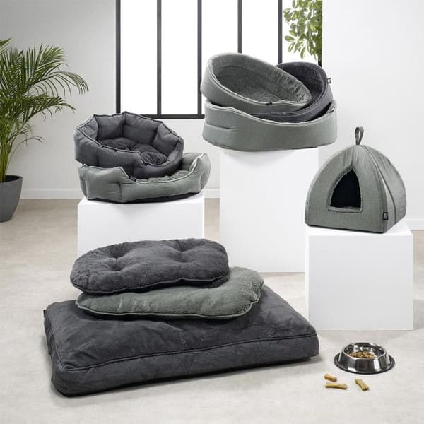 Tält för Hund &amp; Katt - Newton - 38 cm - Kaki - Mjuk &amp; Bekväm - Inomhus