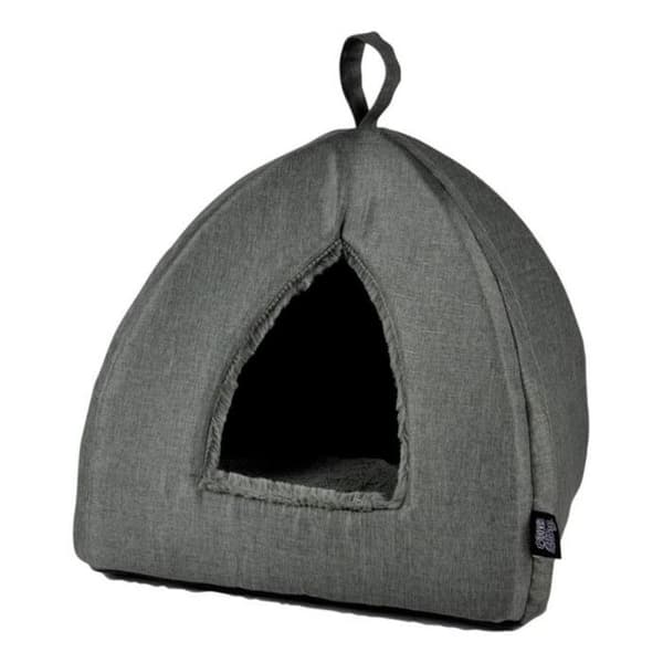 Tält för Hund &amp; Katt - Newton - 38 cm - Kaki - Mjuk &amp; Bekväm - Inomhus