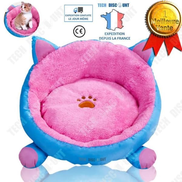 TD® Kattsand Husdjur Stor storlek Original Avtagbart hus Sängbur Creative Nest Sleeping Nest Rosa färger