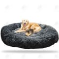 Miniatyrbild 1 av 4: HTBE® Deep sleep dog house rund plysch strömatta höst och vinter kattmadrass husdjurs kennel compa