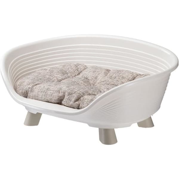 Corbeille - FERPLAST - THRONE 4 - Med relaxkudde - Vit