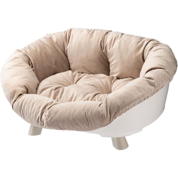 Corbeille - FERPLAST - SOFFA TRON 6 - Med kudde - Vit