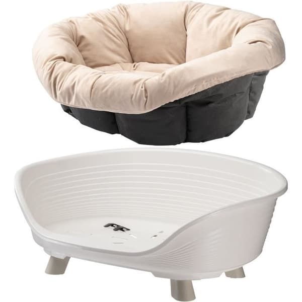 Corbeille - FERPLAST - SOFFA TRON 6 - Med kudde - Vit