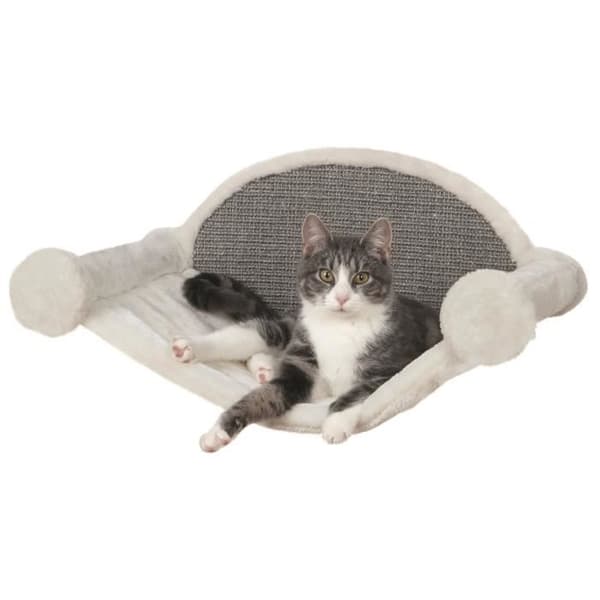 TRIXIE Cat Hammock 54 x 28 x 33 cm Cream and Grey