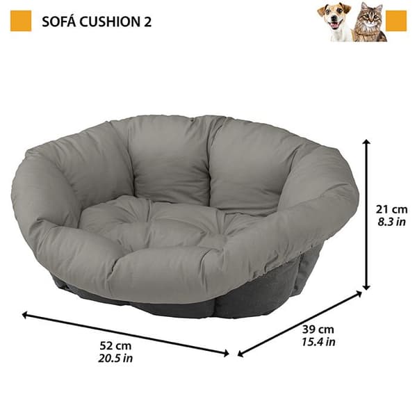 Dyna - Ferplast - Soffa - Beige - Storlek XS - 59 x 46 cm - För hund