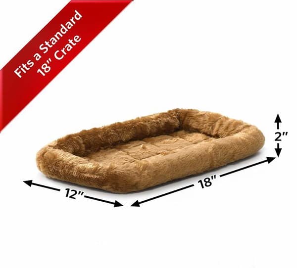 Mellanvästern hem för husdjur - 40218-CN - Midwest Quiet Time Pet Bed, Cinnamon, 18"