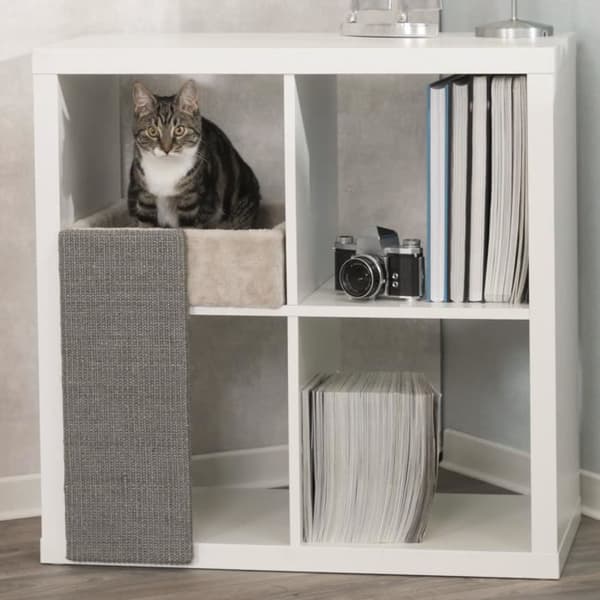 Säng för hyllor med klösträd - TRIXIE - 33 x 48 x 37 cm - Beige och grå - För katt