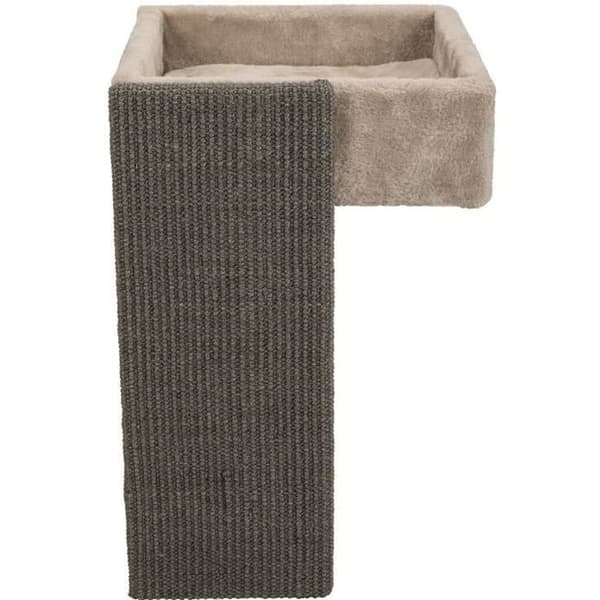 Säng för hyllor med klösträd - TRIXIE - 33 x 48 x 37 cm - Beige och grå - För katt