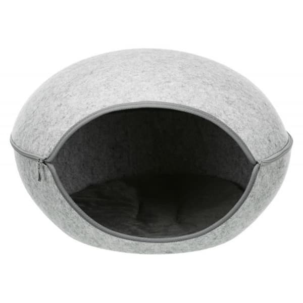 Mysigt skydd - Trixie - Luna 2 i 1 - Stor modell - Grå - Ø 58 cm - Inredning