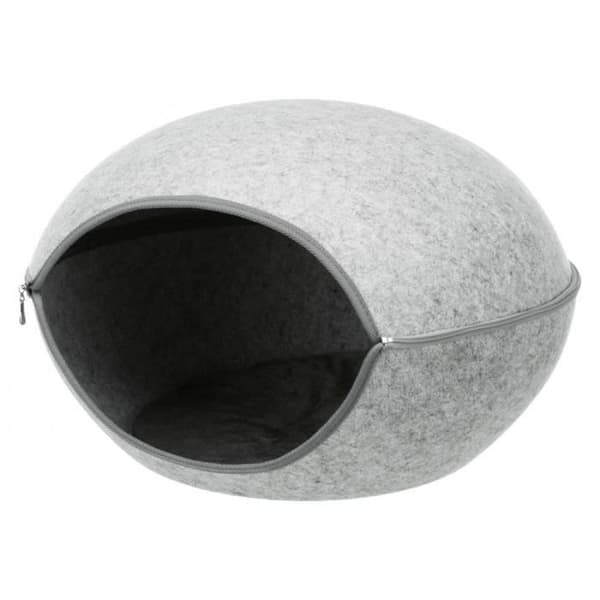 Mysigt skydd - Trixie - Luna 2 i 1 - Stor modell - Grå - Ø 58 cm - Inredning
