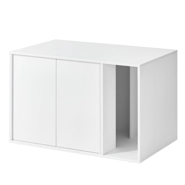 Kattlåda, katthus, för stora katter, sidobord, soffbord, Snövit