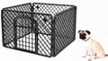 Miniatyrbillede 2 af 4: Hundebur 90x90x60cm Sort