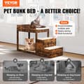 Miniatyrbillede 2 af 4: Pet Bunk Bed, Multi-niveau Design, Behagelig Kanin Pels Overflade, Holdbart Sisal Materiale
