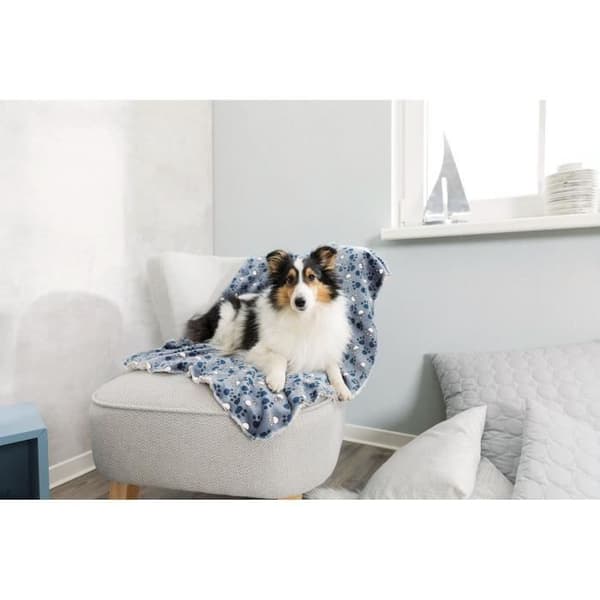 TRIXIE Tammy filt 100 × 70 cm - Blå och beige - För hundar