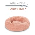 Miniatyrbillede 2 af 2: Hundeseng, Blød Plys, Vaskbar,XL-Omkring-80CM, GWLL-Fairy Pink