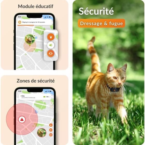 GPS-seurantalaite kissoille - Weenect XS (musta versio 2023)