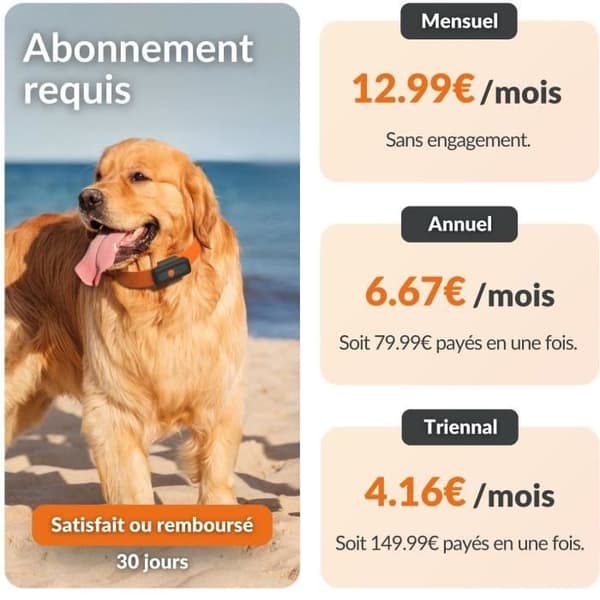 GPS-seurantalaite koirille - Weenect XS (musta versio 2023)