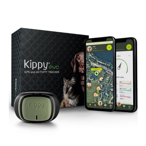 KIPPY - GPS-panta koirille ja kissoille - Evo - 38 GR - vedenpitävä - Green Forest