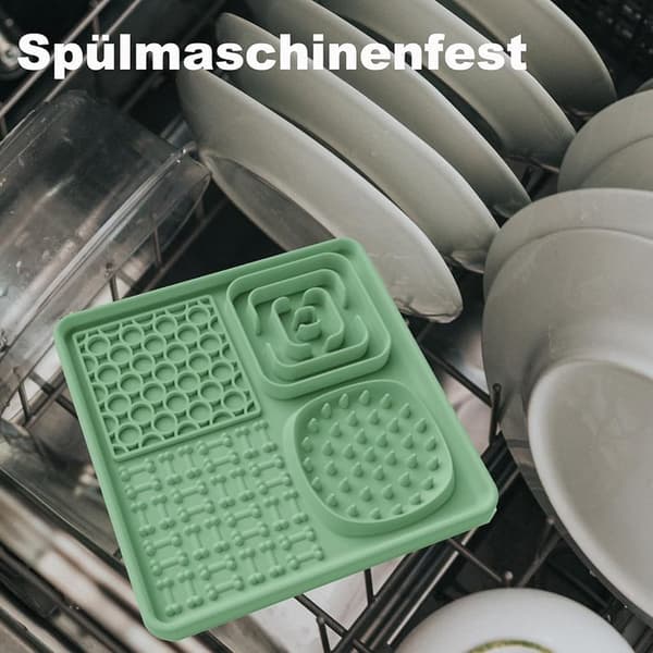 Anti-chokskål, långsam slickmatta, hundslickmatta, lugnande hjälp vid bad