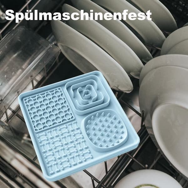Anti-chokskål, långsam slickmatta, hundslickmatta, lugnande hjälp vid bad
