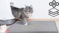 Miniatyrbild 6 av 11: Stor kattsandmatta dubbel