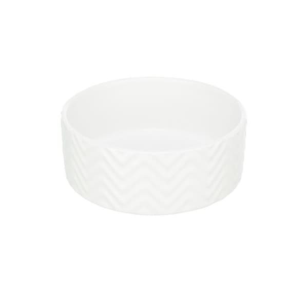 Skål, keramik, 0,9 l/ø 16 cm, hvid