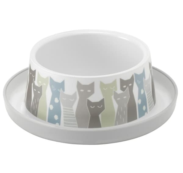Trendy middagsskål nr 1 - 350 ml, maasai grå/hvid