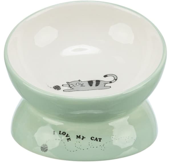 Bowl, elevated, ceramic, 0.15 l ø 13 cm, sage white