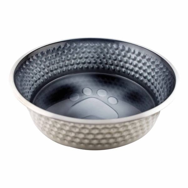 Weatherbeeta Non-slip Stainless Steel Shade Dog Bowl Black 16.5cm