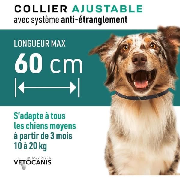 VETOCANIS Pest Control Collar - Medium Dog