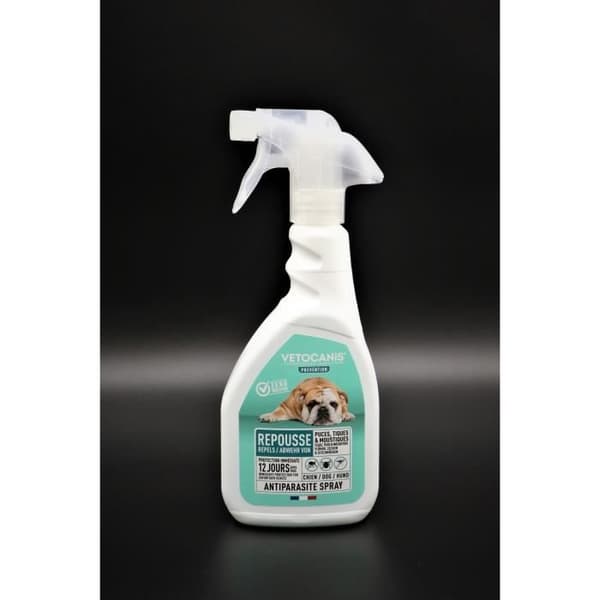 VETOCANIS Lopp-, flått- och myggavvisande spray - För hundar - 500 ml