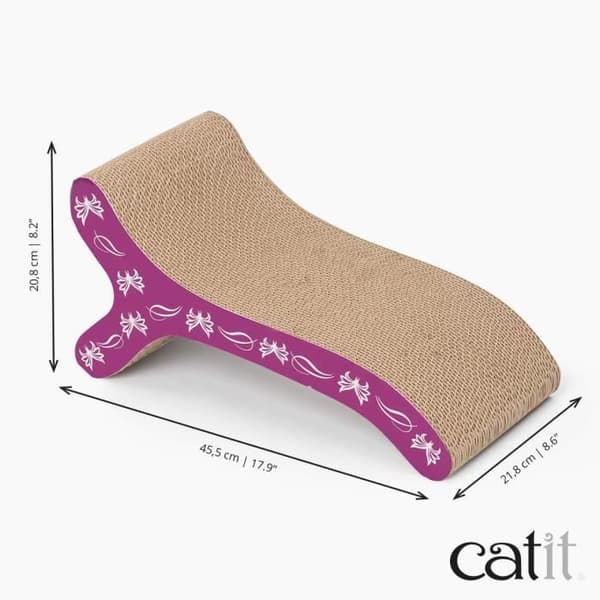 Wellpappskrapstolpe 46x22x20 cm lila