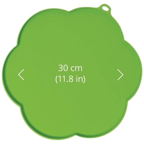 CAT IT Blommformad placemat - Medium storlek - Grön - För katter