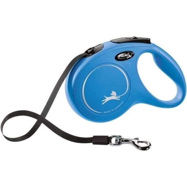 KERBL Flexi Classic M repkabel - Längd: 5 m - Maxvikt: 25 kg - Blå - För hundar