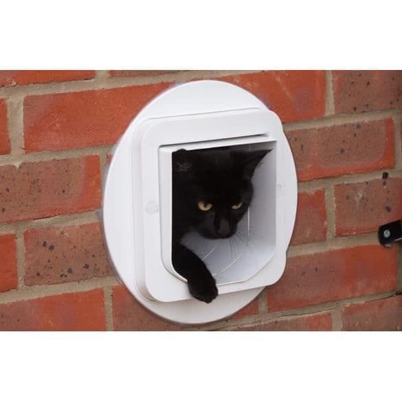 SUREFLAP Large Connect Electronic Chip Cat Flap - Vit - För katter och hundar