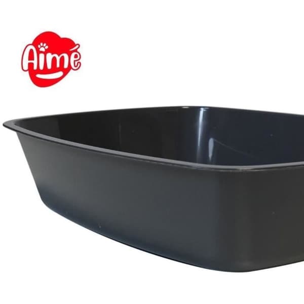 AIME Rimless kullåda - Rundade kanter - 43 x 31 x 10 cm - För katter