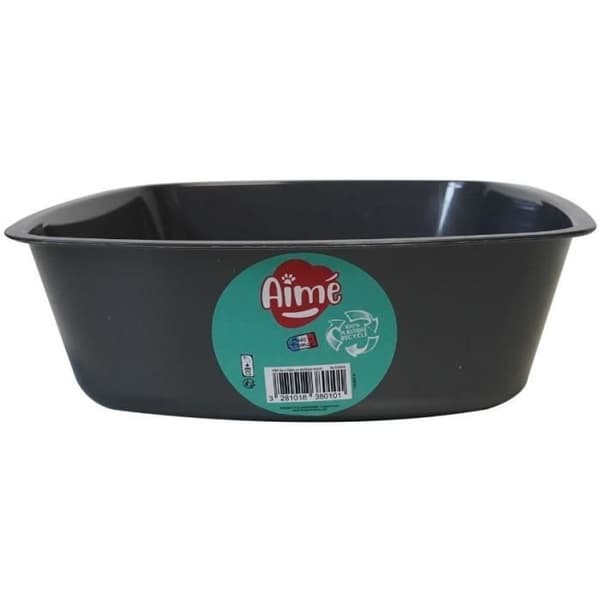 AIME Rimless kullåda - Rundade kanter - 43 x 31 x 10 cm - För katter