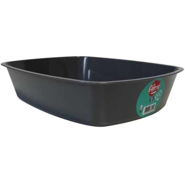 AIME Rimless kullåda - Rundade kanter - 43 x 31 x 10 cm - För katter