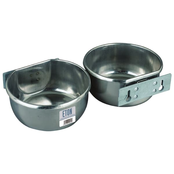 Eton Stainless Steel D-Cup with Bolt-On Mounting Plate Kit Silver 850ml